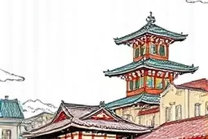 《纸窗外的灯》封面,糊纸窗格上投下的一团暖黄光影